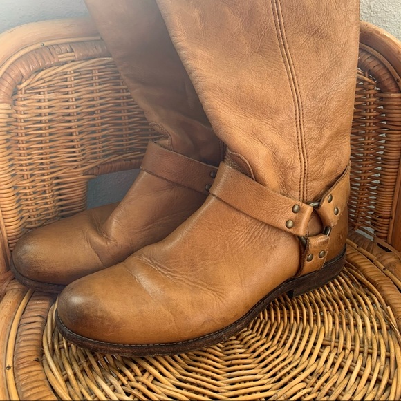 Tan Frye Riding Boots - Picture 4 of 11